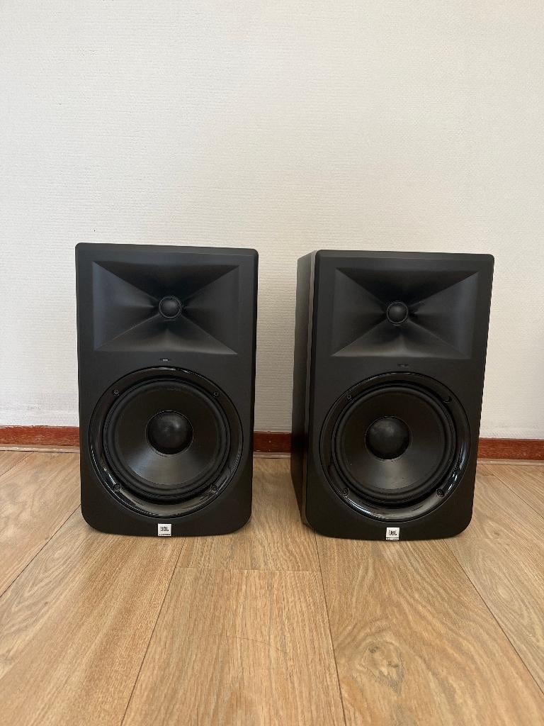 JBL LSR308 | active 8 inch studio monitor speakers | set (2), Ophalen, Gebruikt, JBL, 120 watt of meer
