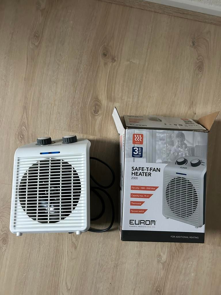 Elektrische heater eurocom als nieuw verwarming in de doos, 30 tot 80 cm, Kachel, Minder dan 60 cm, Ophalen of Verzenden