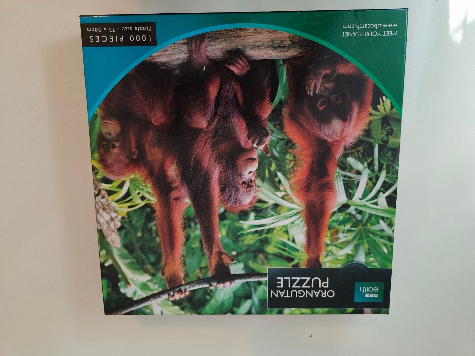 BBC Earth Orang-oetan Legpuzzel 1000 Stukjes, Hobby en Vrije tijd, Denksport en Puzzels, Ophalen of Verzenden, 500 t/m 1500 stukjes