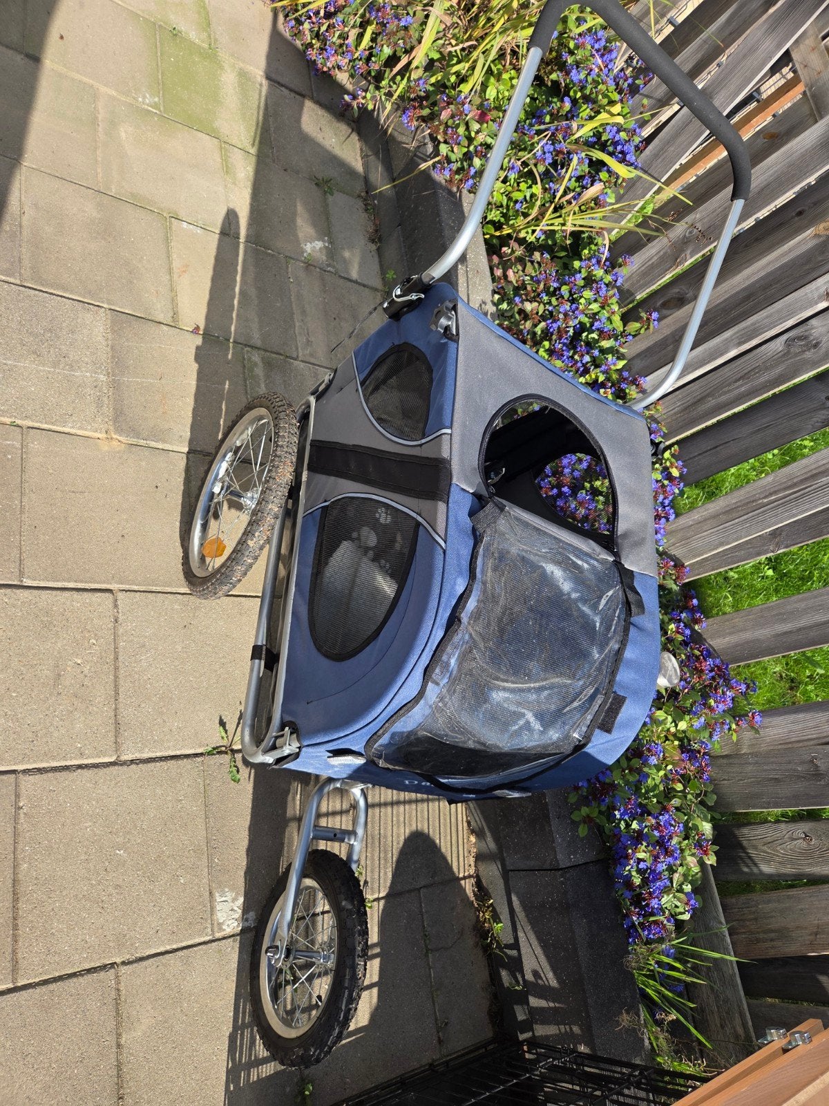Hondenkar voor fiets en wandelwagen, Ophalen, Opvouwbaar, 20 tot 40 kg, Zo goed als nieuw