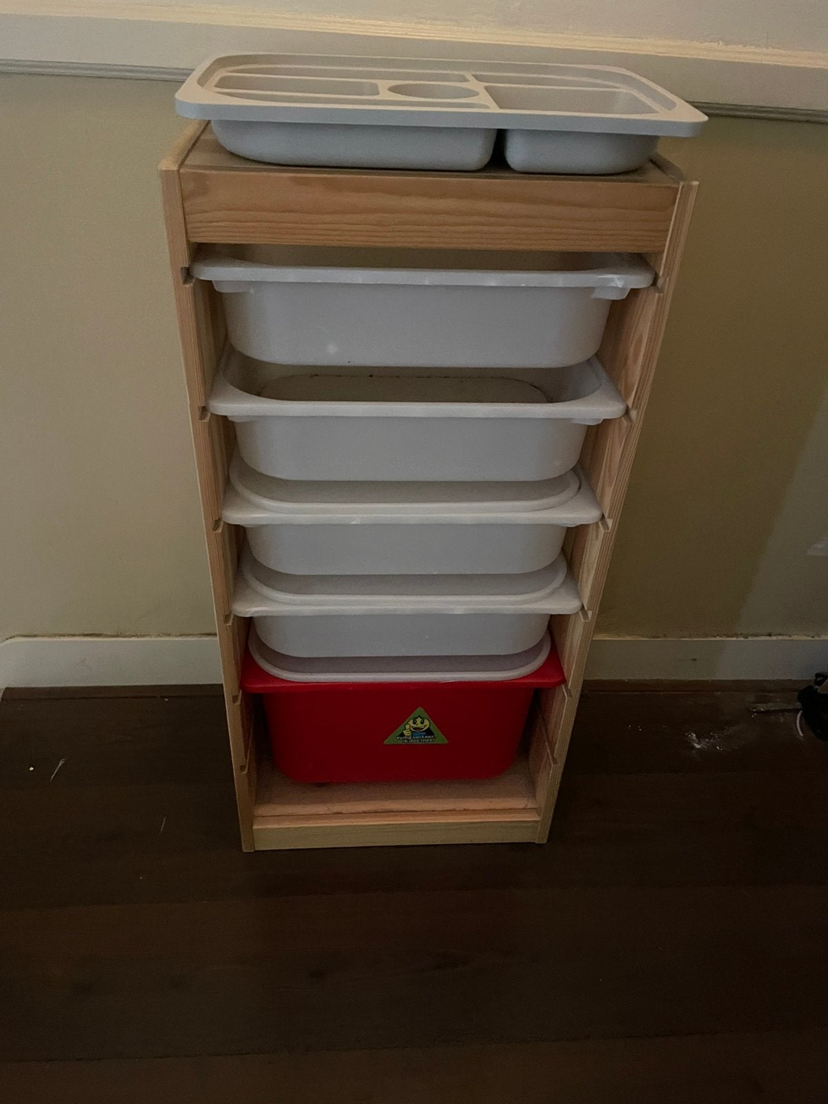 Trofast ikea kast 44x30x91 met bakken, Ophalen, Gebruikt, Kast