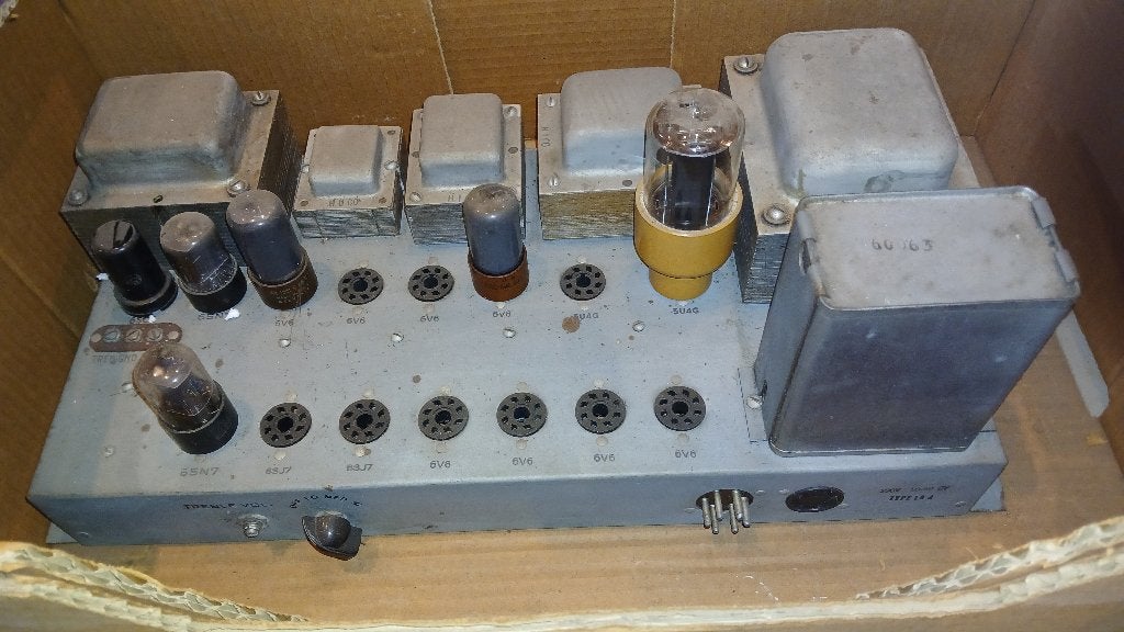 Hammond HR40 buizen versterker vintage, Ophalen, Gebruikt, Orgel