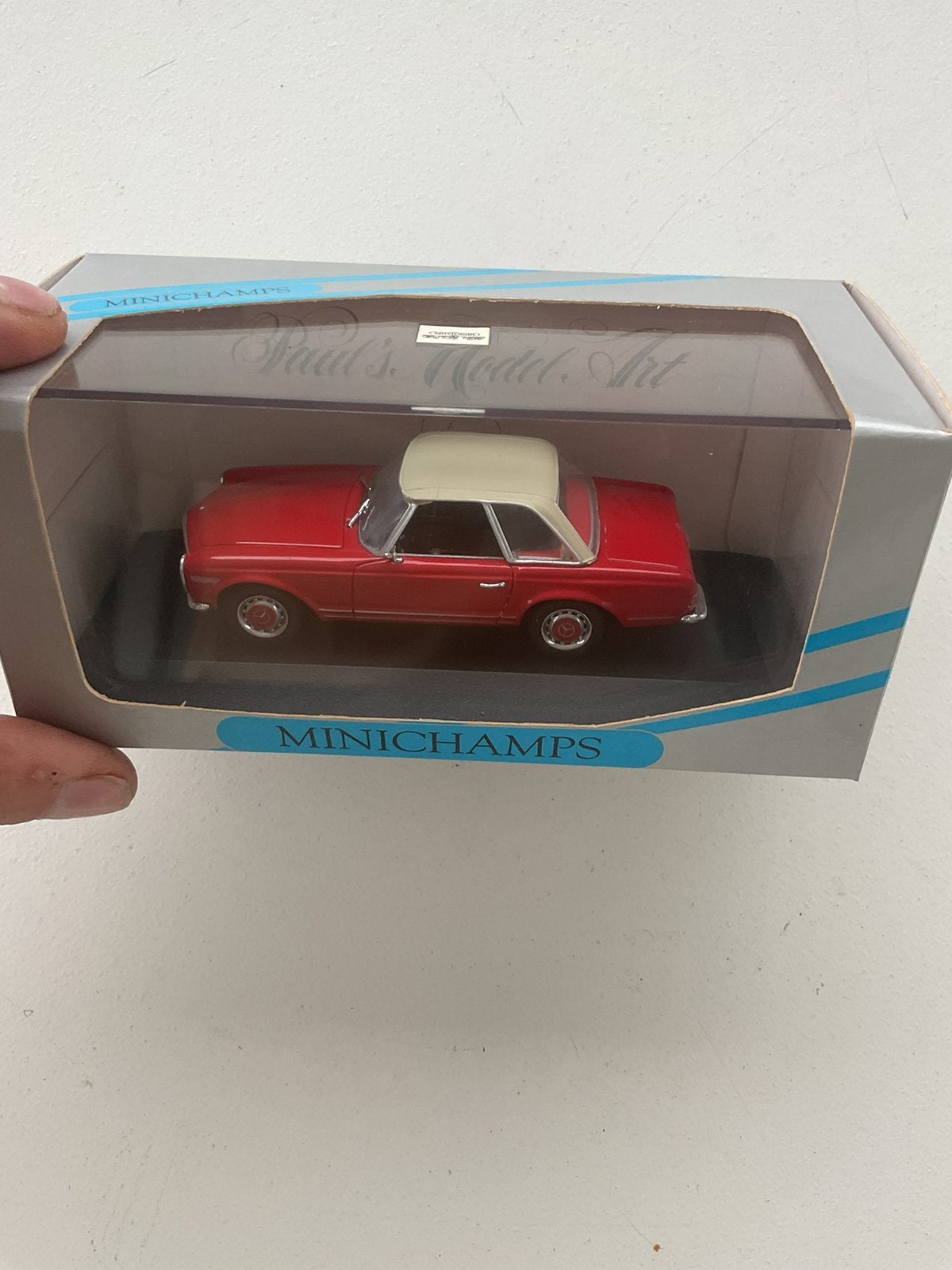 Mercedes SL Pagode van Minichamps nieuw in doos, Hobby en Vrije tijd, Modelauto's | 1:43, Ophalen, Nieuw, Auto, MiniChamps