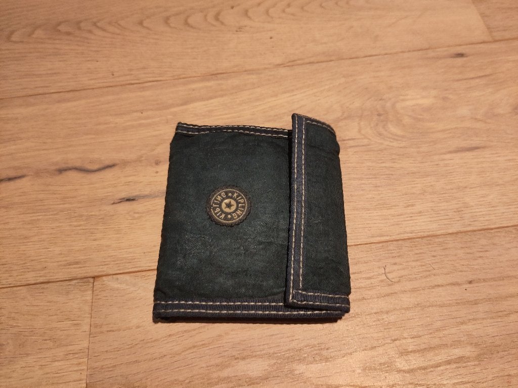 Kipling Portemonnee - Donkergroen, Sieraden, Tassen en Uiterlijk, Portemonnees, Ophalen of Verzenden, Gebruikt, Blauw, Overige merken