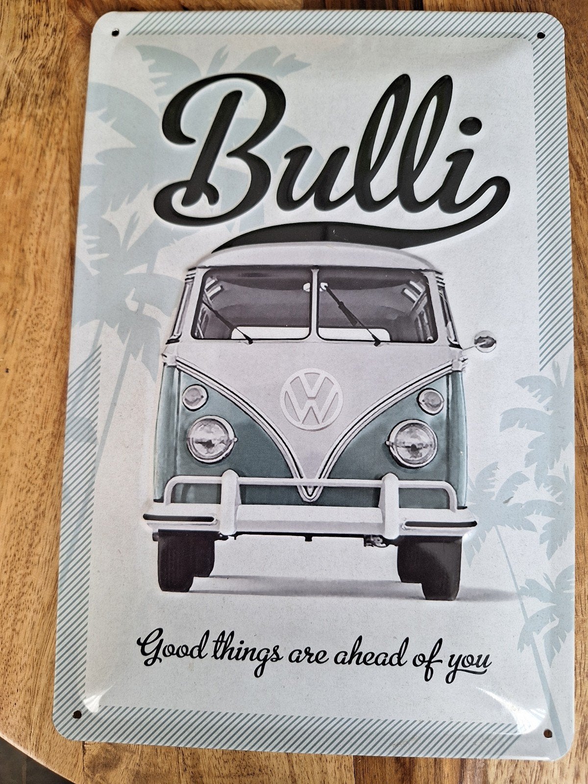 Bulli Volkswagen Bus Wanddecoratie - Nostalgisch Bord, Ophalen of Verzenden, Zo goed als nieuw, Auto's
