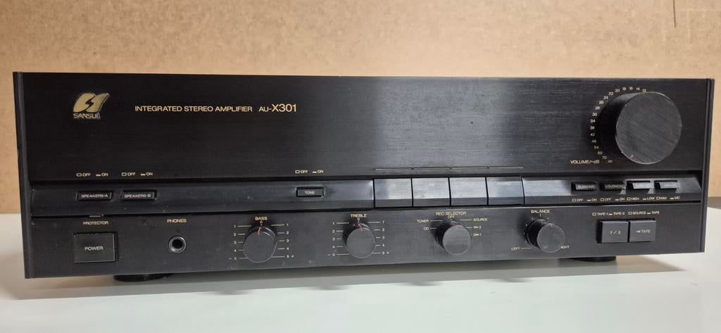 Sansui AU-X301 Geïntegreerde Stereo Versterker, Gebruikt, 60 tot 120 watt, Stereo, Ophalen