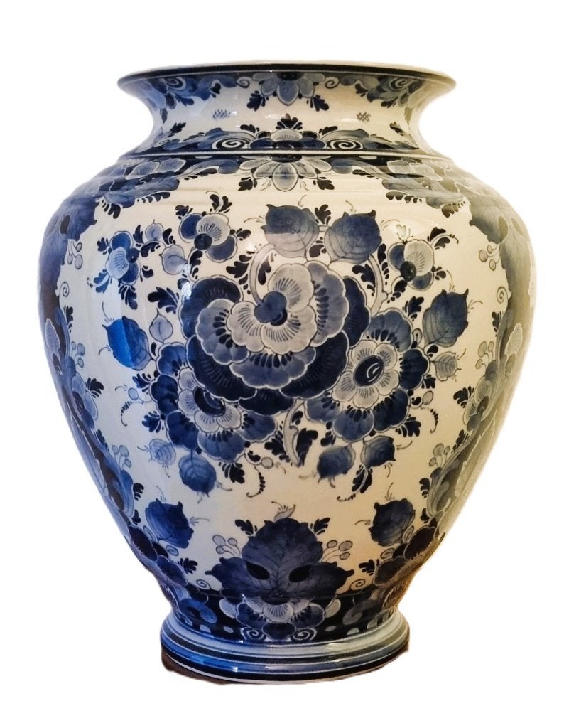 Vaas in Delfts blauwe ., Ophalen of Verzenden