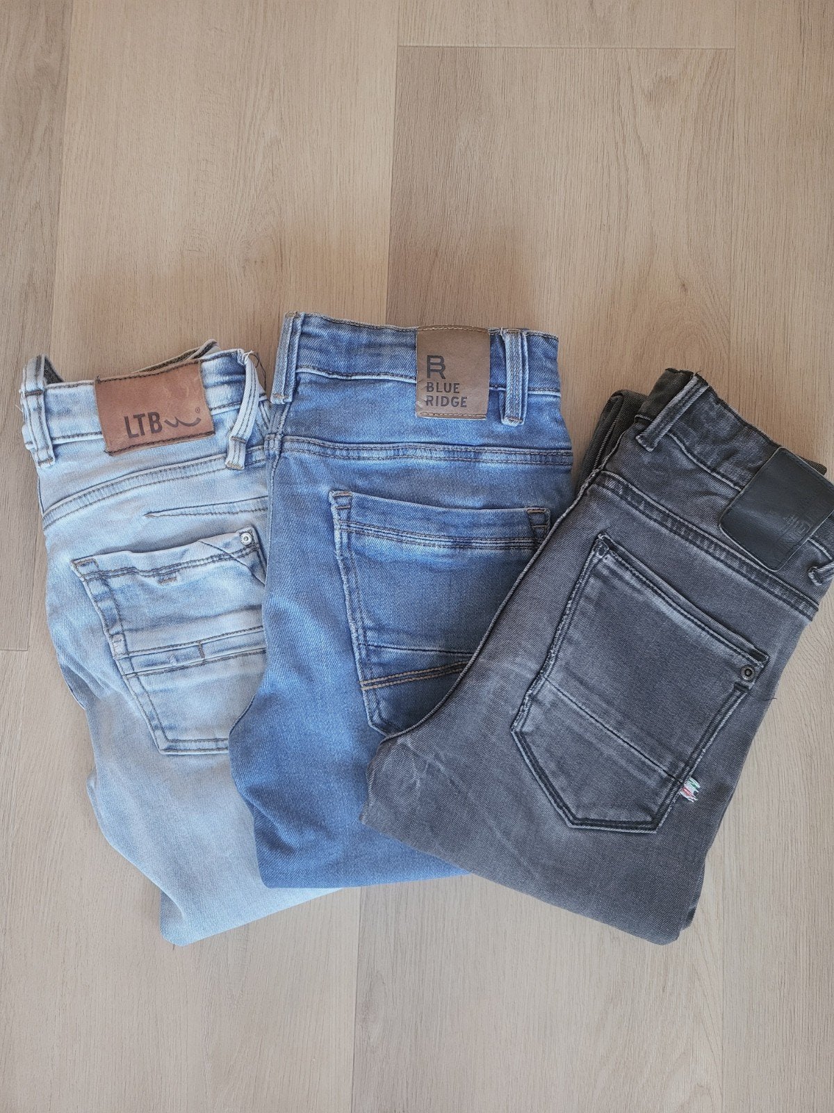 3x Skinny Jeans Maat 152 - Vingino, WE Blue Ridge, LTB, Ophalen of Verzenden, Gebruikt, Maat 152