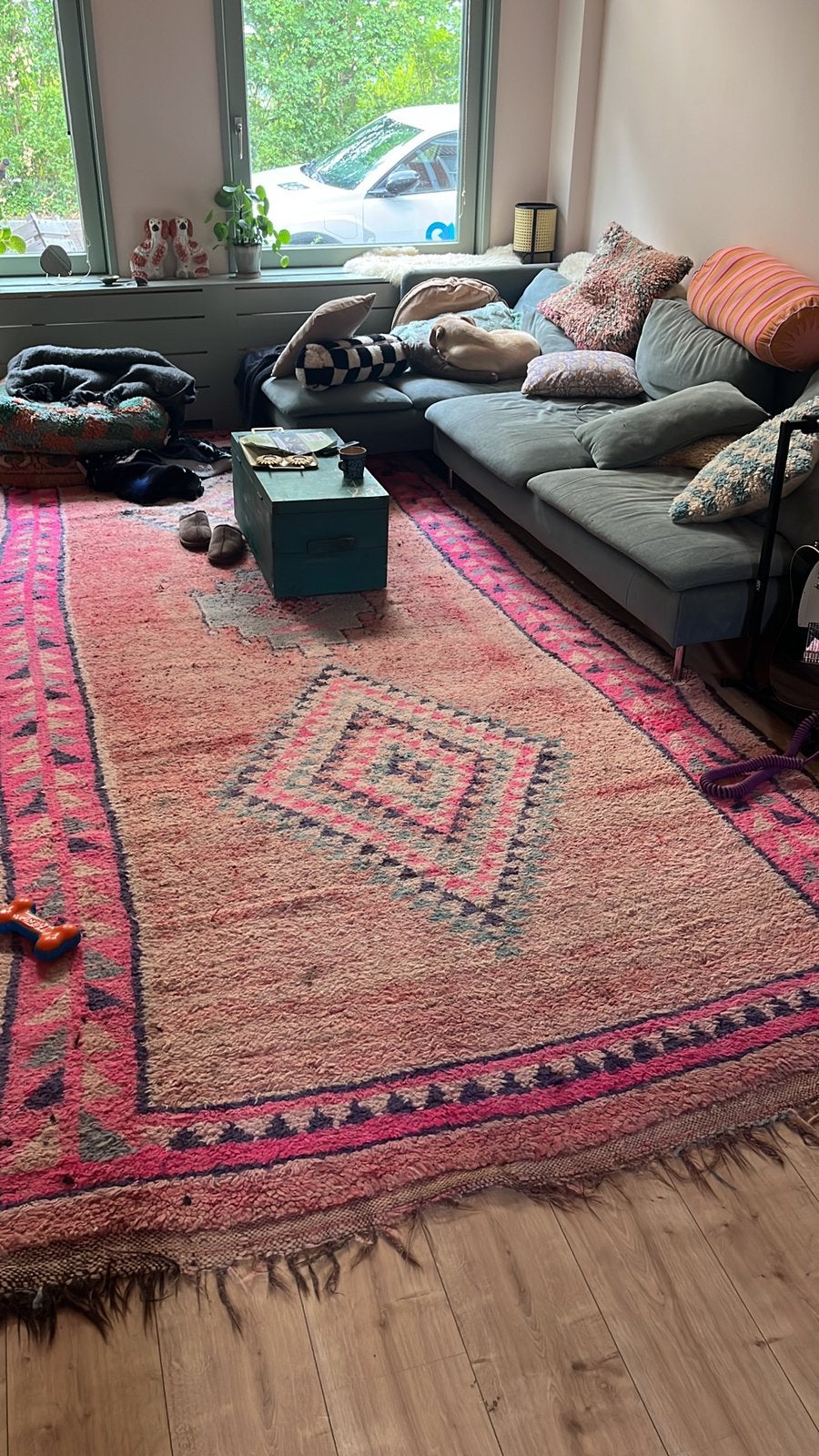 Berber boujaad  vloerkleed 100% wol, Boho, 200 cm of meer, Ophalen of Verzenden, Zo goed als nieuw