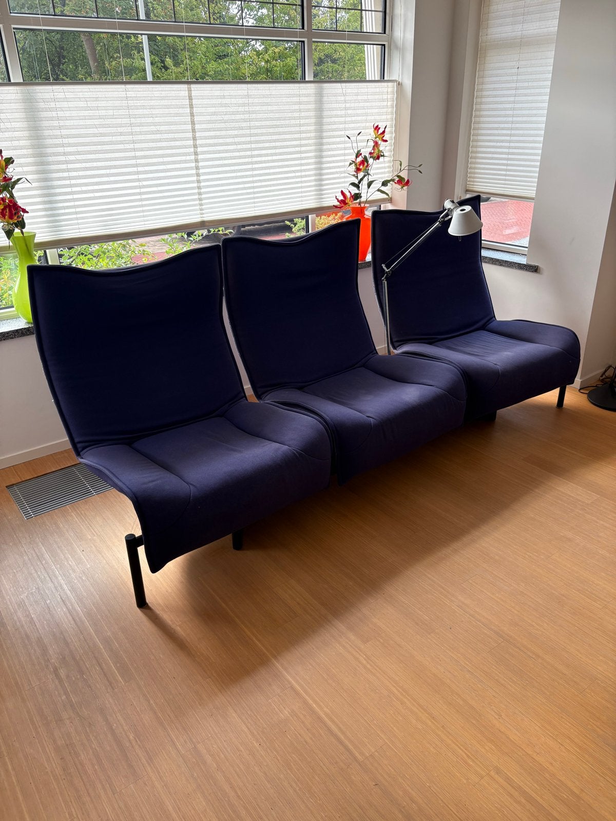 Bank Veranda -  Vico Magistretti voor Cassina, Ophalen, Gebruikt, Driepersoons, 75 tot 100 cm