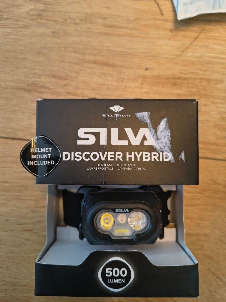 Silva Discover 500 Hybrid Hoofdlamp Helm lamp Nieuw, Silva, Silva, Nieuw, Ophalen of Verzenden