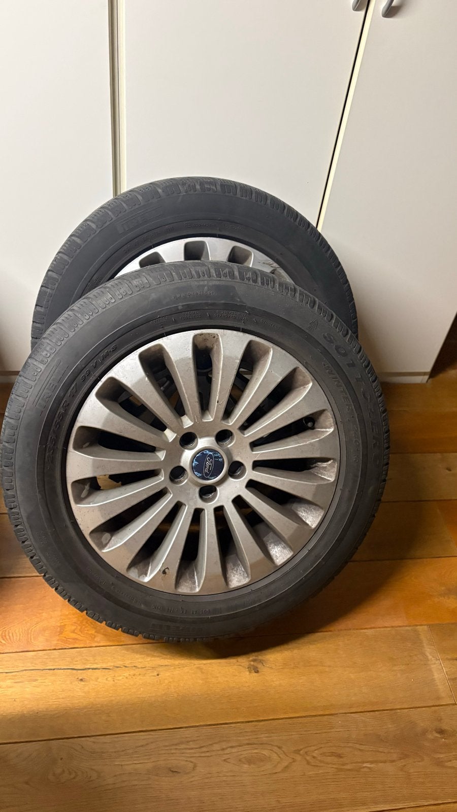 Ford Velgen met Pirelli Winterbanden 235/55R17, Ophalen, Gebruikt, Banden en Velgen, 17 inch
