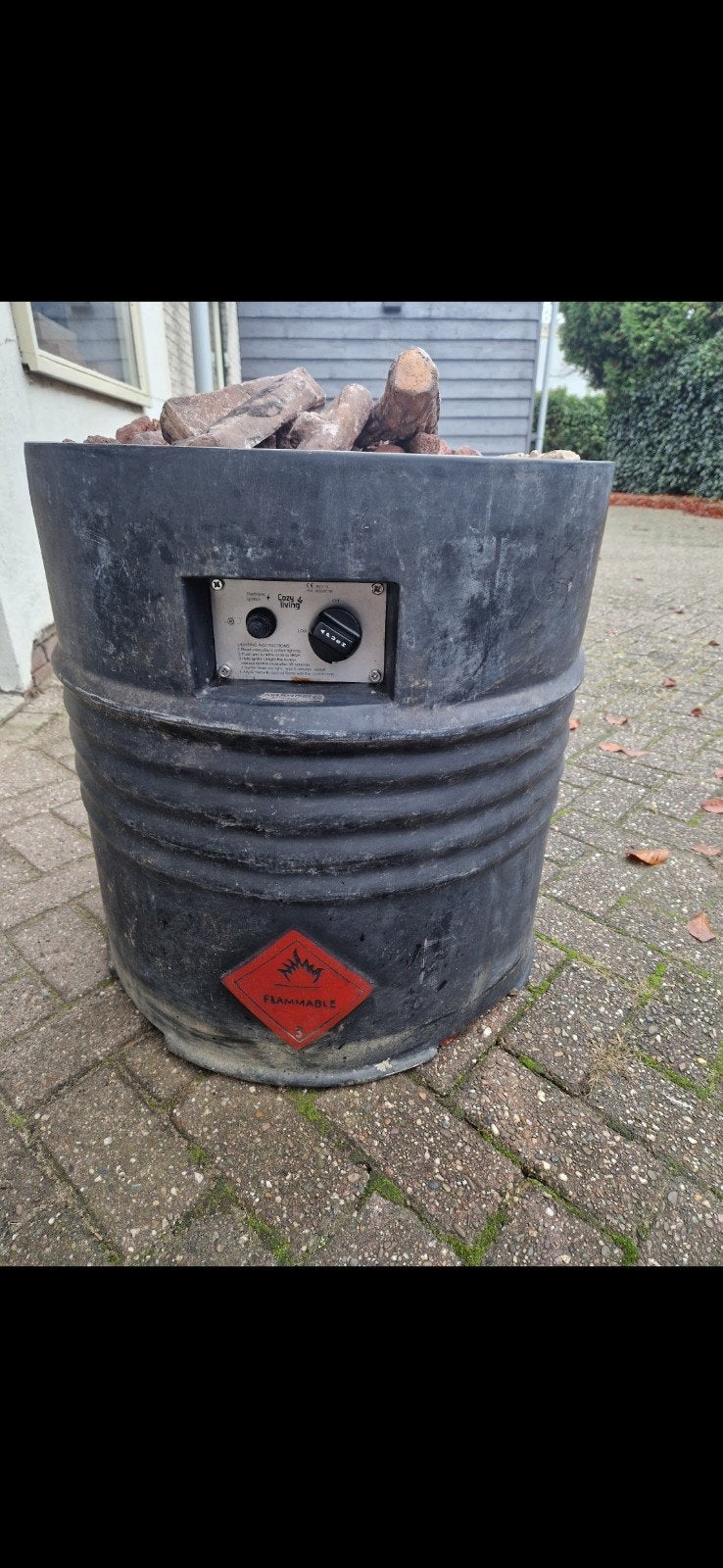 Cozy Living Vuurton met elektronische ontsteking, Ophalen, Gebruikt, Vuurton