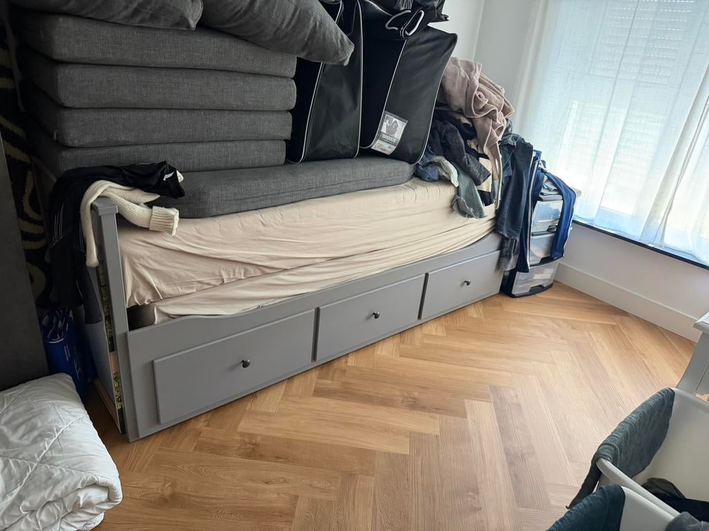Hemnes bedbank ikea, Huis en Inrichting, Slaapkamer | Slaapbanken, Ophalen of Verzenden, Zo goed als nieuw, Tweepersoons, 80 cm
