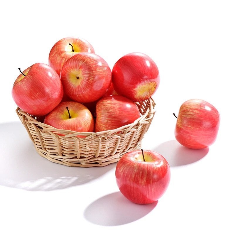 10 Rode Kunst Appels / Fruit Nep Sier Kunstappel Voedsel, Verzenden, Nieuw