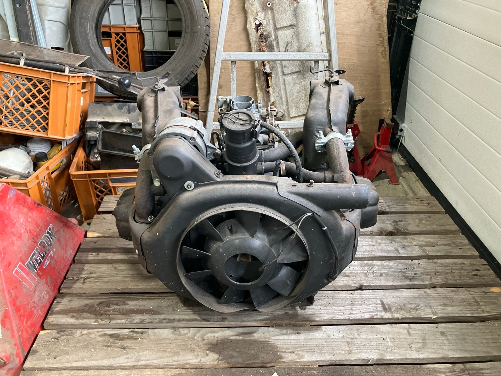 Volledig opgebouwde 2CV motor, Auto-onderdelen, Motor en Toebehoren, Ophalen, Gereviseerd, Citroën