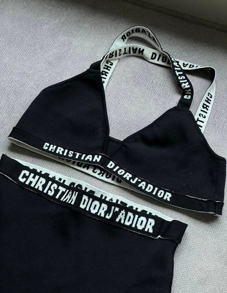 Christian Dior Bralette + broekje, Ophalen of Verzenden, Zwart, Setje