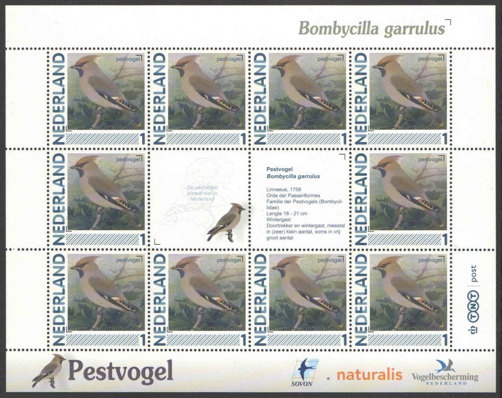 Postzegels Vogels in Nederland: Pestvogel, Ophalen of Verzenden, Na 1940, Postfris