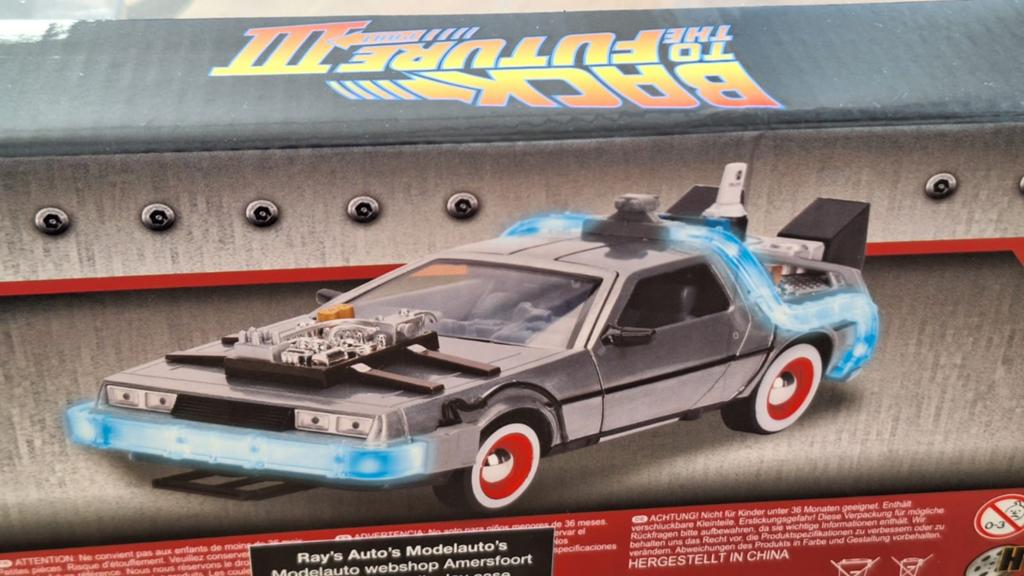 Jada Back to the Future 3 Time Machine DeLorean Speelgoed, Ophalen of Verzenden, Nieuw