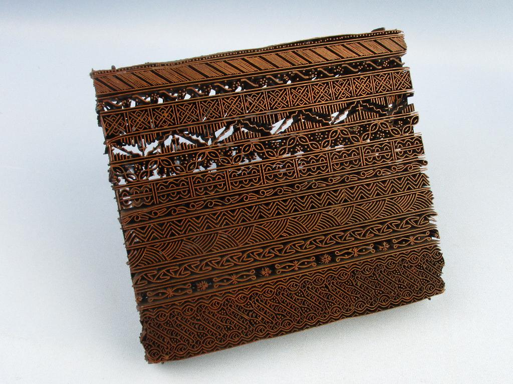 Antiek vintage Indische  Batik Stempel van metaal, Ophalen of Verzenden