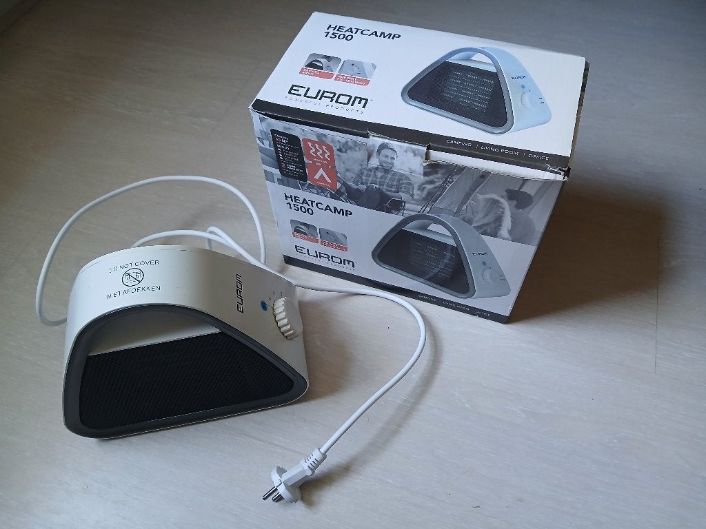 Eurom Safe-t-Heater 1500  (bekabelde draagbare kachel), Gebruikt, Minder dan 30 cm, Kachel, Minder dan 60 cm