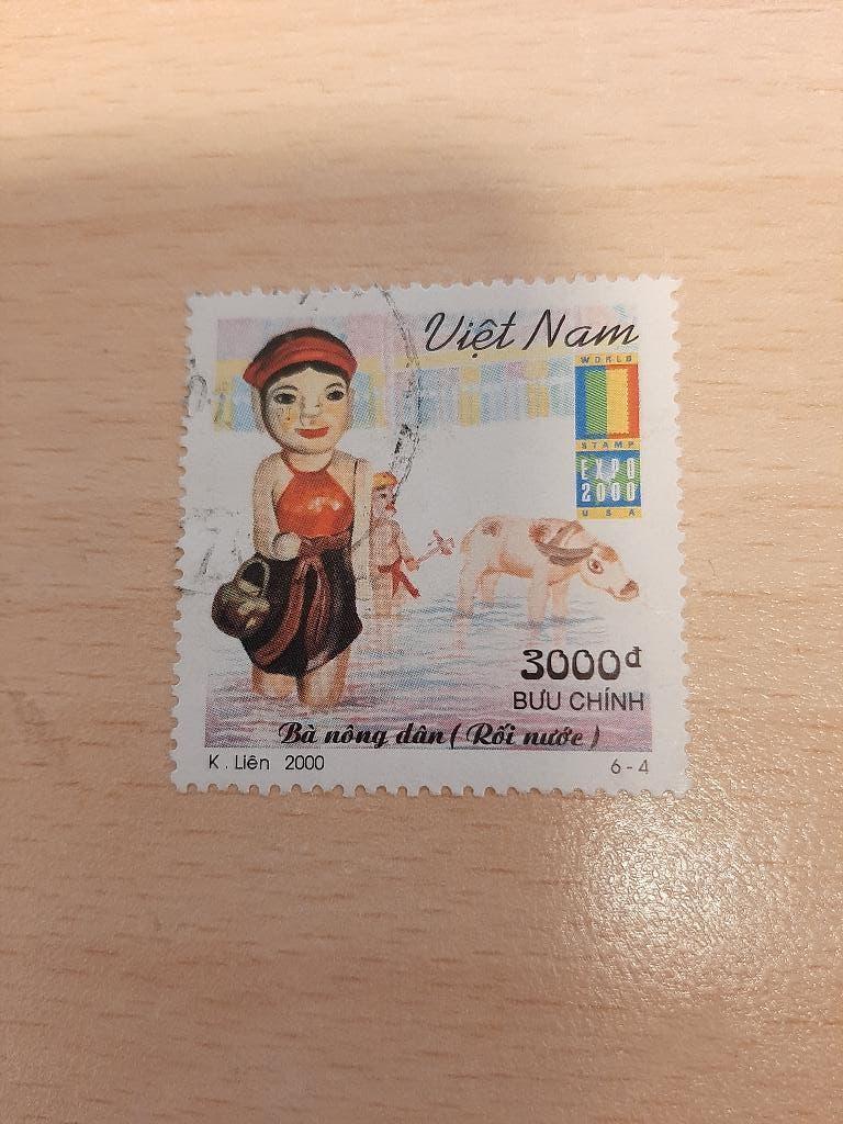 2000 Vietnam waterpoppenspel, Verzenden, Gestempeld, Oost-Azië