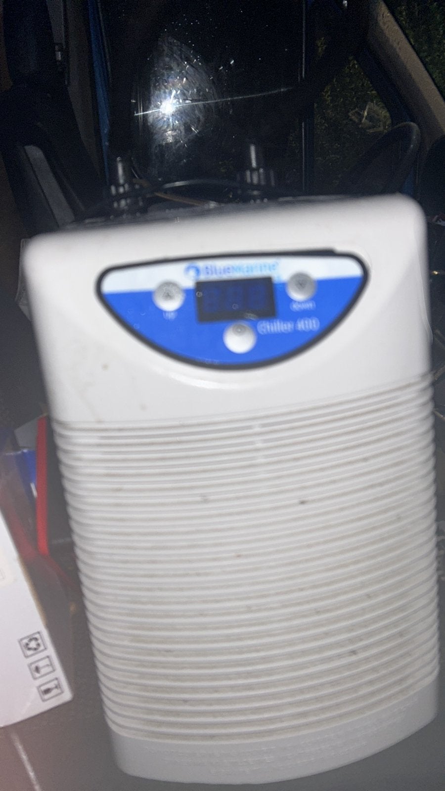 Aqaurium cooler bleu marin 450 l, Dieren en Toebehoren, Vissen | Aquaria en Toebehoren, Ophalen, Zo goed als nieuw, Leeg aquarium