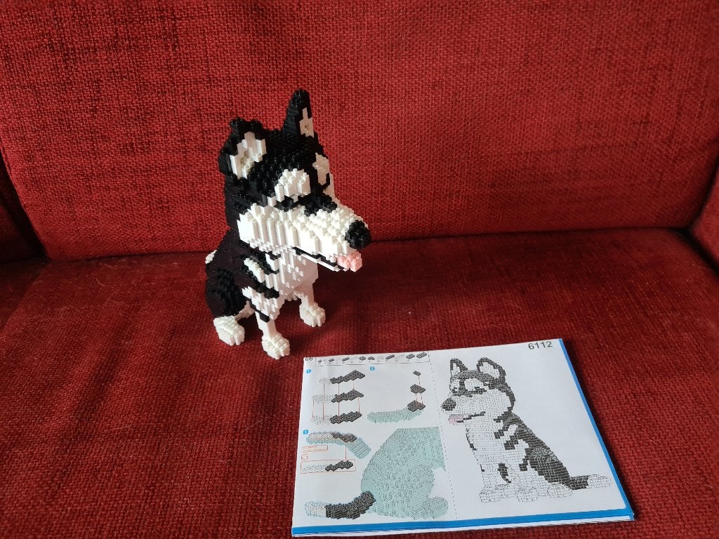 Mini bouwstenen husky hond lepin, Ophalen of Verzenden
