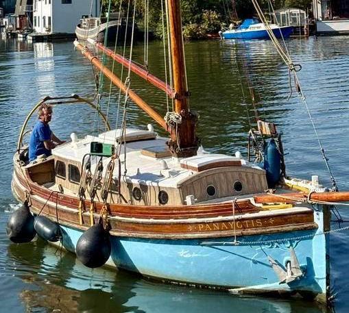 Klassieke gaffel zeilsloep 8m – epoxy romp – Yanmar diesel, Ophalen, Gebruikt, Hout, Diesel