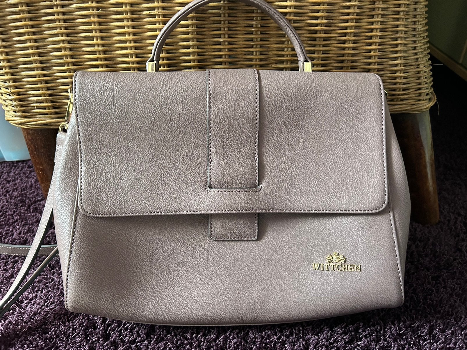 Handtas van Wittchen, Sieraden, Tassen en Uiterlijk, Tassen | Damestassen, Ophalen of Verzenden, Zo goed als nieuw, Paars, Handtas