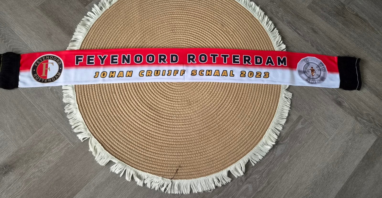 Feyenoord sjaal Johan Cruijff Schaal 2023 Mats Wieffer NIEUW, Ophalen of Verzenden