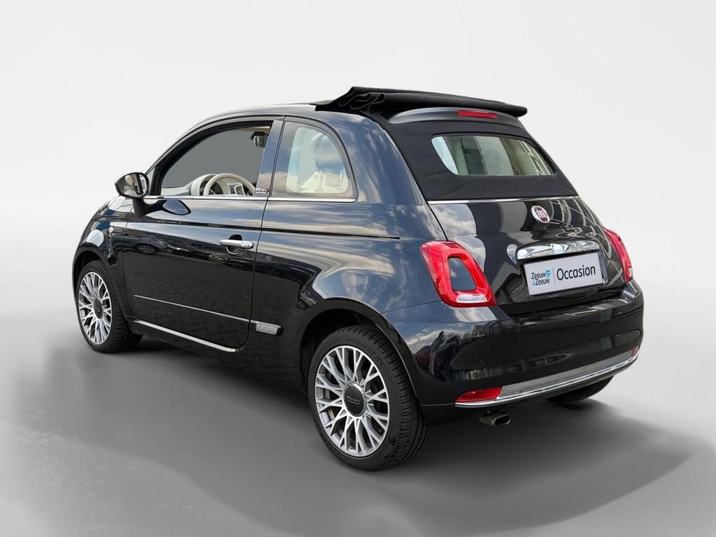 Fiat 500 C 0.9 TwinAir Turbo Lounge Cabrio | CruiseControl |, 12 maanden, Stof, Gebruikt, Zwart