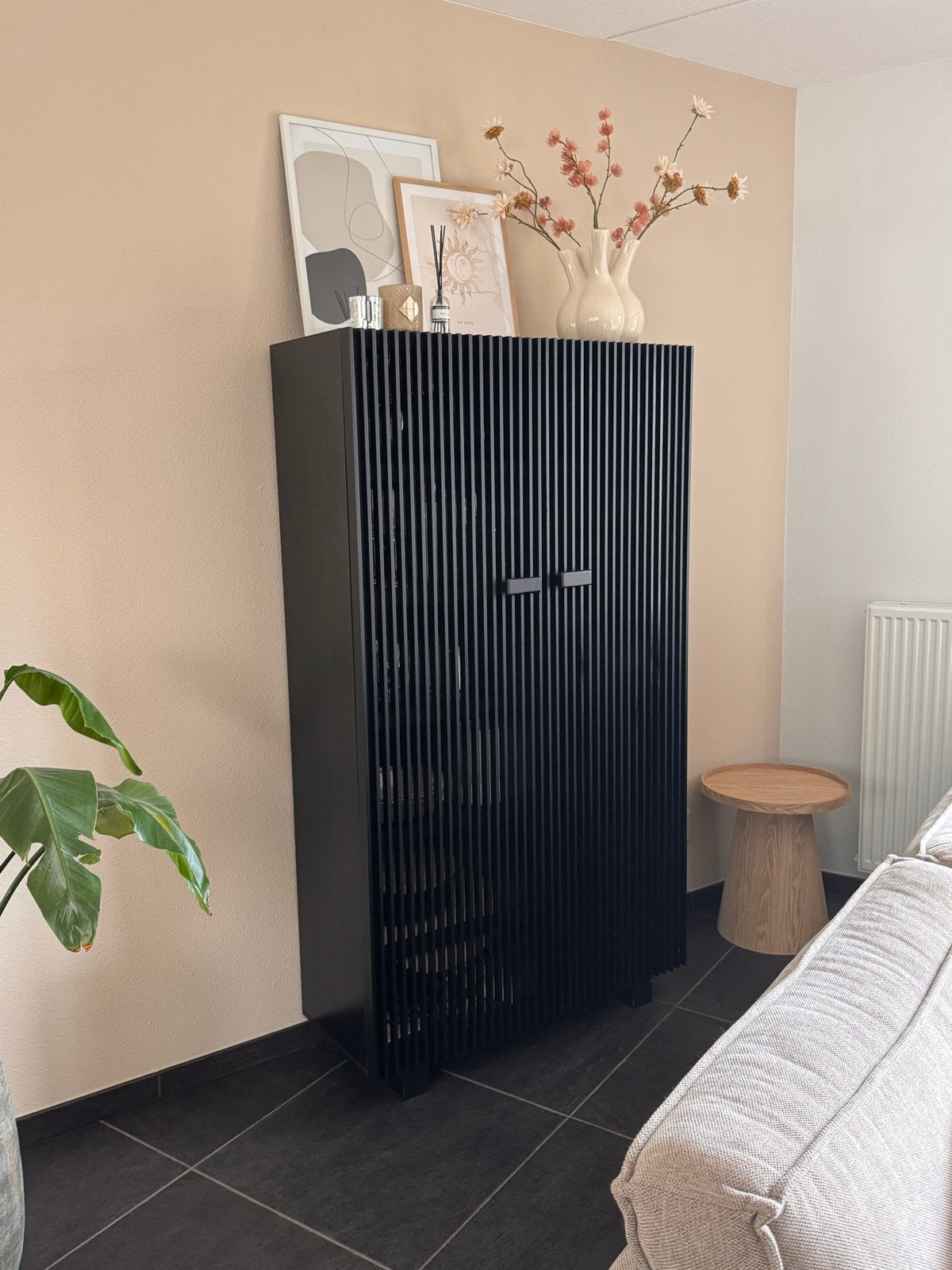 Zwarte kast kwantum 180x100x40 cm, Ophalen, 100 tot 150 cm, Zo goed als nieuw, 150 tot 200 cm