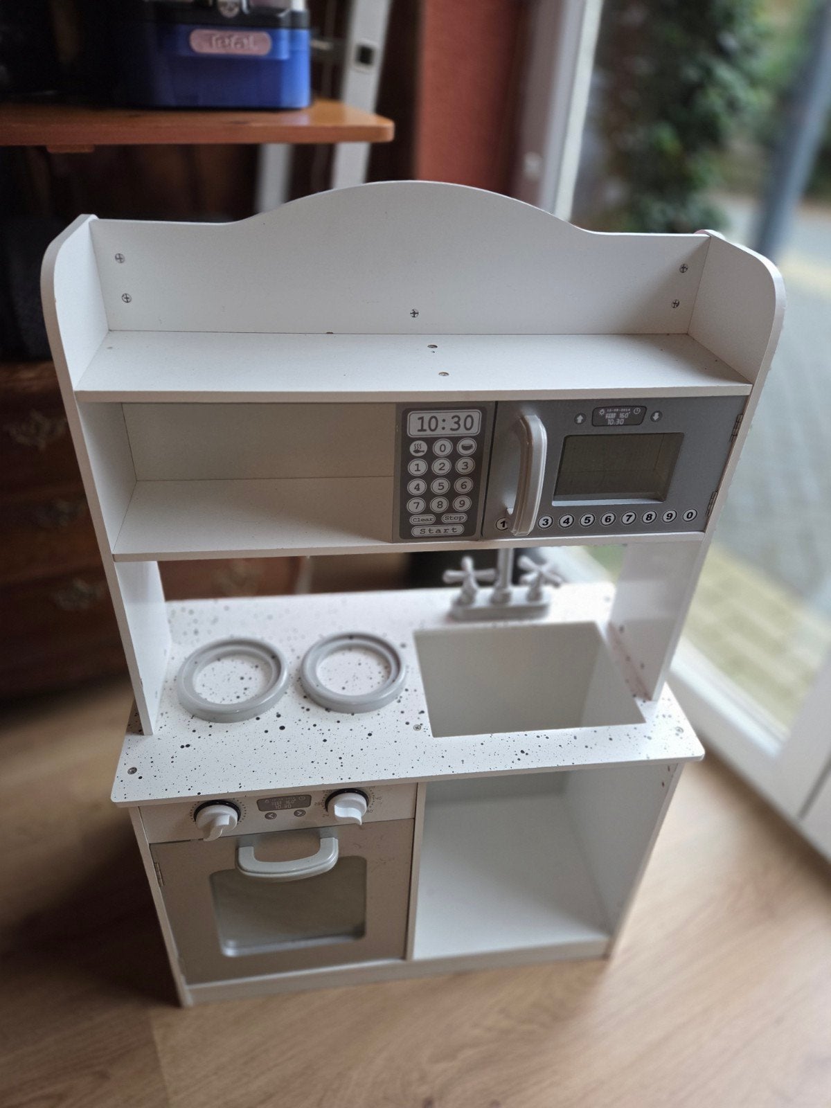 Houten kinderkeuken/marktkraam 90cm hoog, Kinderen en Baby's, Ophalen, Gebruikt, Meubelstuk of Keukentje