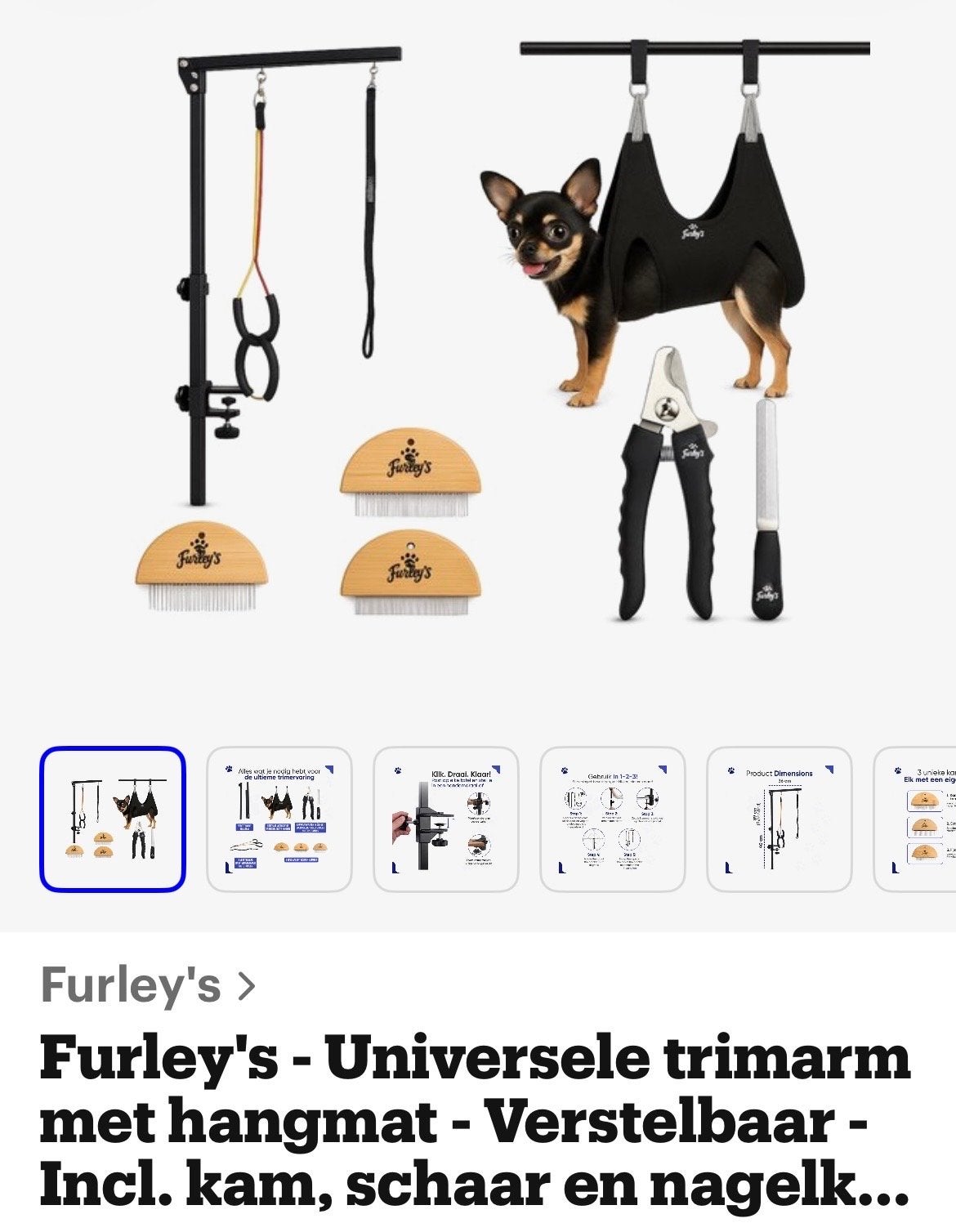 Furley’s universele trimarm, Dieren en Toebehoren, Honden-accessoires, Ophalen of Verzenden, Nieuw