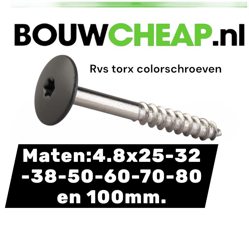 Gevelplaat bevestigers BOUWCHEAP de goedkoopste, Ophalen of Verzenden, Nieuw, HPL