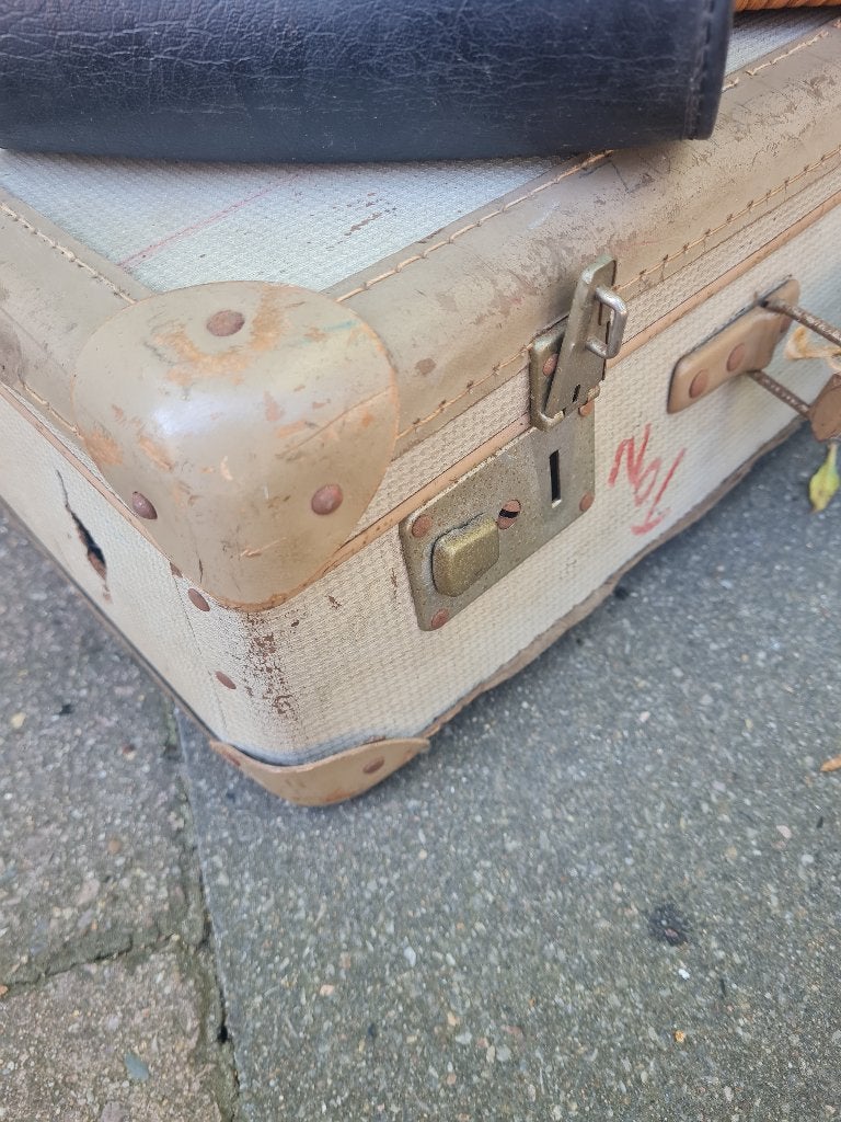 Vintage sleets klein koffertje, Antiek en Kunst, Ophalen of Verzenden