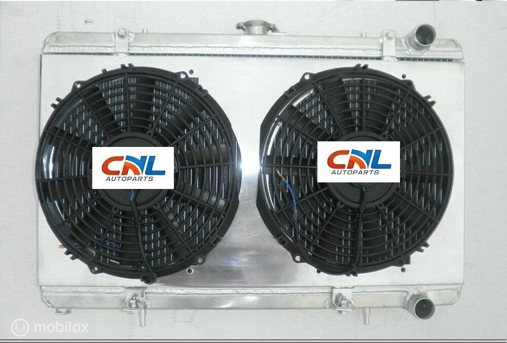 Radiateur+SHROUD+FANS For NISSAN SILVIA S13 CA18DET CA18 MT, Auto-onderdelen, Nieuw, Ophalen of Verzenden