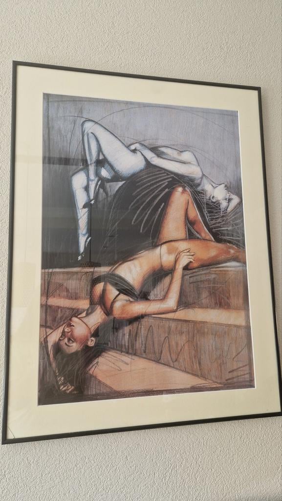 Ingelijste poster van Nico Vrielink - Sensuele kunst, Antiek en Kunst, Ophalen