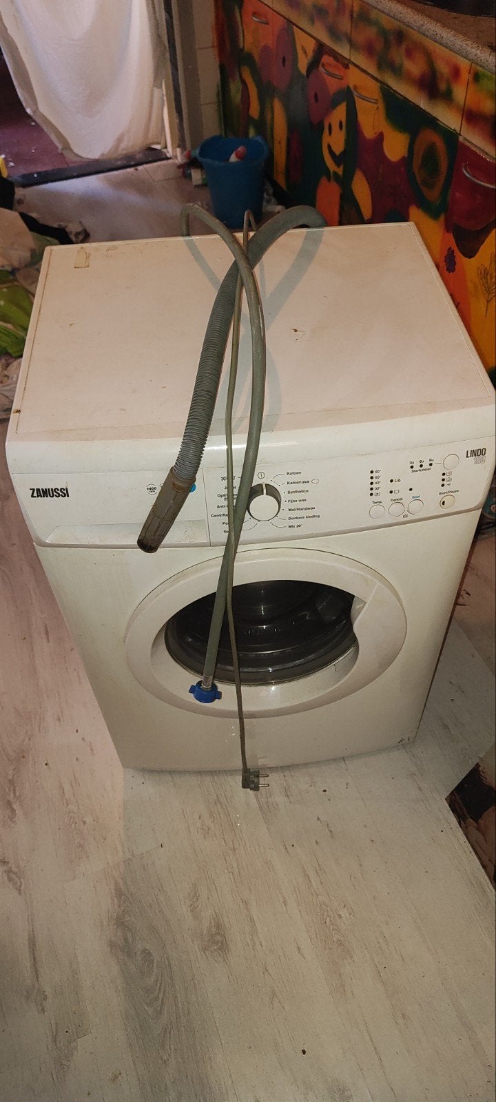 Zanussi Lindo 100 Wasmachine - Gebruikt, Gebruikt, Ophalen of Verzenden, Voorlader, 85 tot 90 cm