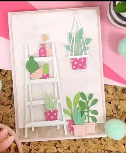 Nieuw Snijmal trapje/ bloempot  / hanger, Ophalen of Verzenden, Nieuw, Pons of Mal