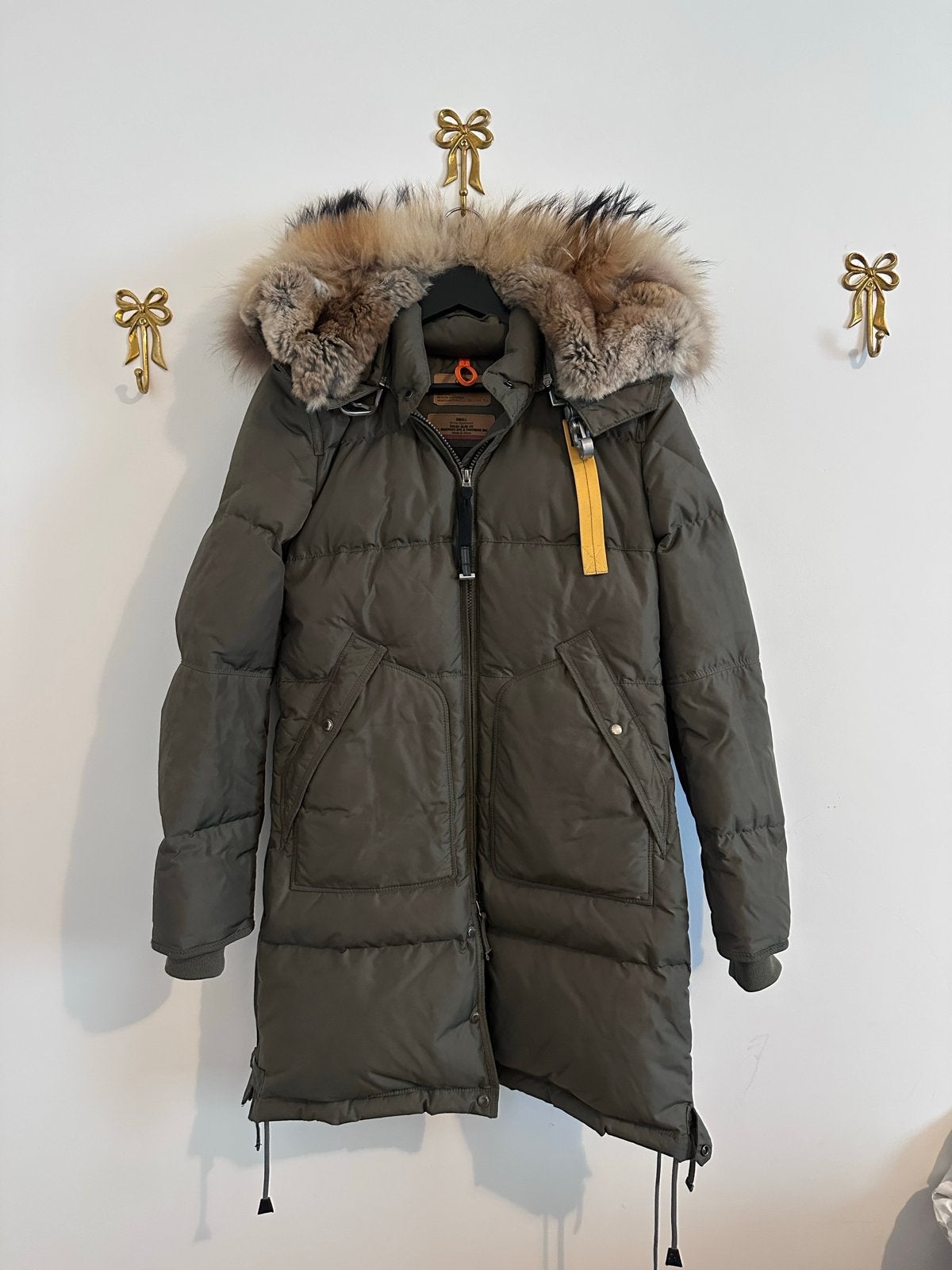 Parajumpers Long Bear Dames Jas - Maat S, Kleding | Dames, Ophalen of Verzenden, Zo goed als nieuw, Maat 36 (S), Groen