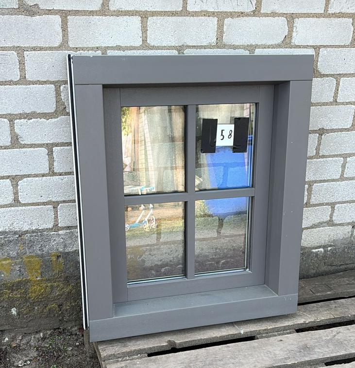 (58) Nieuw kunststof raamkozijn draai kiep incl glas, Ophalen, Kunststof, Minder dan 75 cm, Raamkozijn