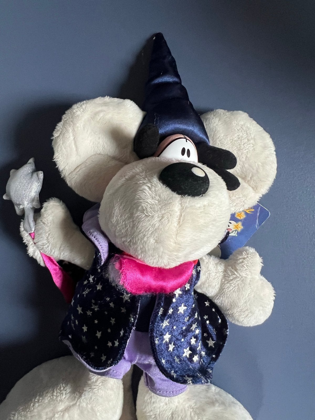 Diddl knuffel muis tovenaar met origineel kaartje, Verzamelen, Diddl, Ophalen of Verzenden, Gebruikt, Knuffel