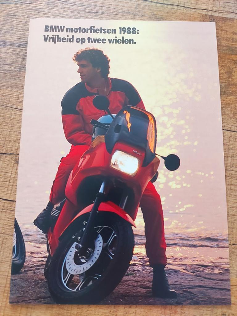 Keurige 1988 Bmw motor folder + prijslijst o.a. K100 - R100, Ophalen of Verzenden, BMW