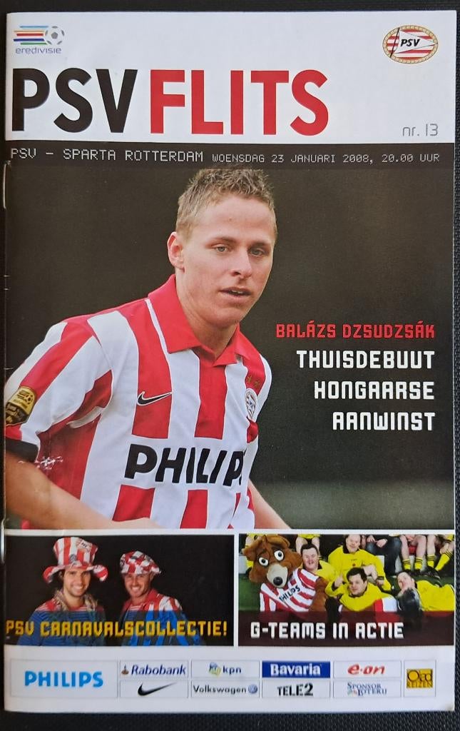 PSV - Sparta 2007/2008, Verzamelen, Ophalen of Verzenden, Zo goed als nieuw, PSV, Boek of Tijdschrift
