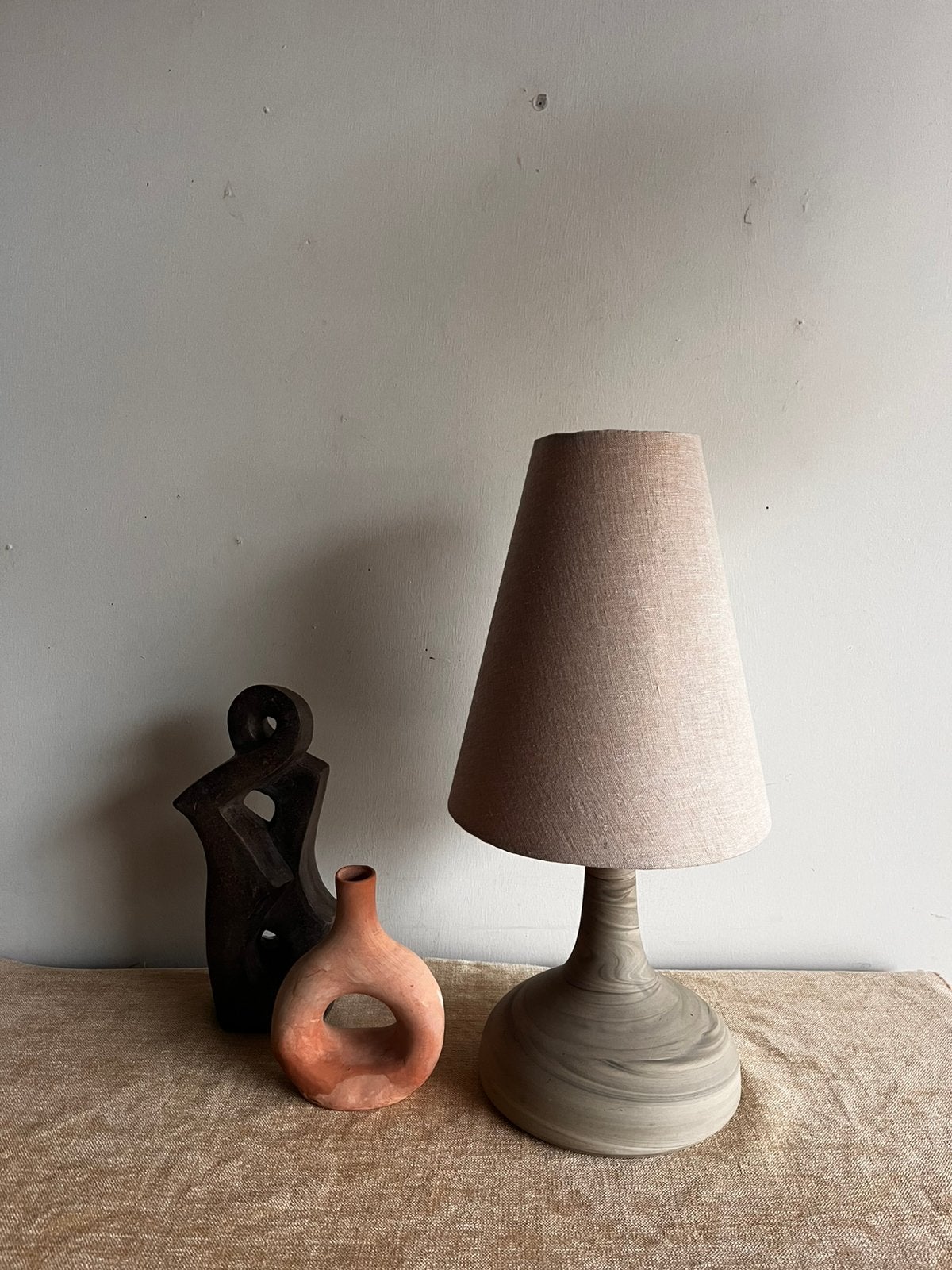 Mid Century Rosenthal keramiek lamp Bjørn Wiinblad 1970’, Ophalen, Keramiek, Rosenthal, Zo goed als nieuw
