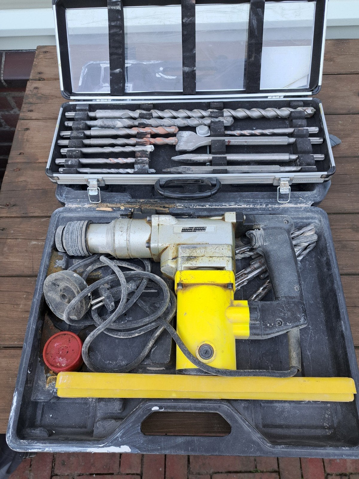 Zware Mannesmann Boor-/Sloophamer met Toebehoren, Doe-het-zelf en Verbouw, Ophalen, Boor- en/of Breekhamer, Klopboormechanisme