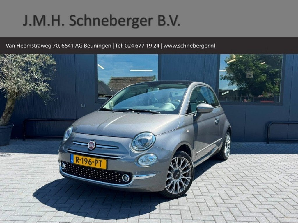 Fiat 500 1.2 S 70pk / Pdc A / Navi / Pano dak / Bluetooth, Voorwielaandrijving, 4 cilinders, Parkeersensor, Bedrijf