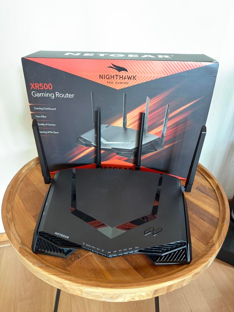 NETGEAR Nighthawk XR500 Gaming Router - Compleet, Computers en Software, Routers en Modems, Zo goed als nieuw, Router, Ophalen of Verzenden